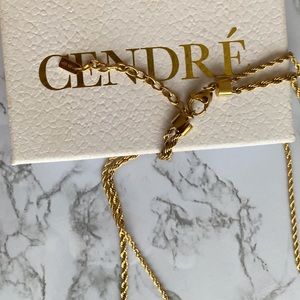 18K GP Gold Vera Layering Rope Two In One Necklace By Cendre’ Australia